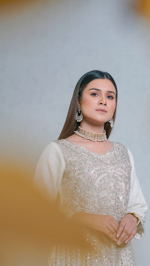 Naqshkaar Classic Formals WHITE SWAN