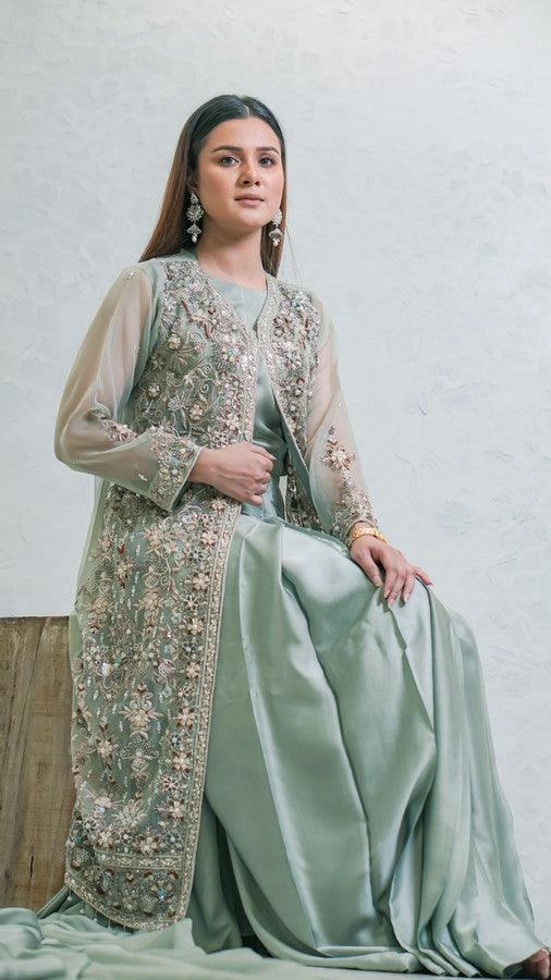 Naqshkaar Classic Formals GREEN OCEAN