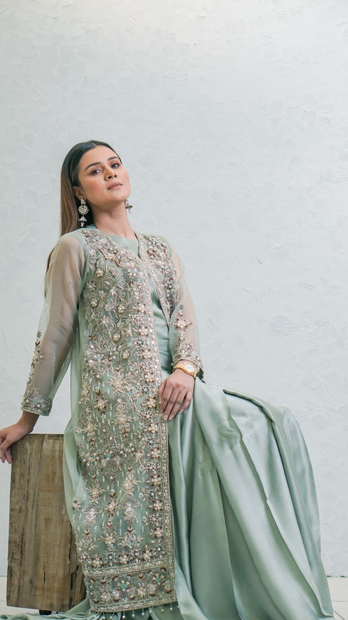 Naqshkaar Classic Formals GREEN OCEAN