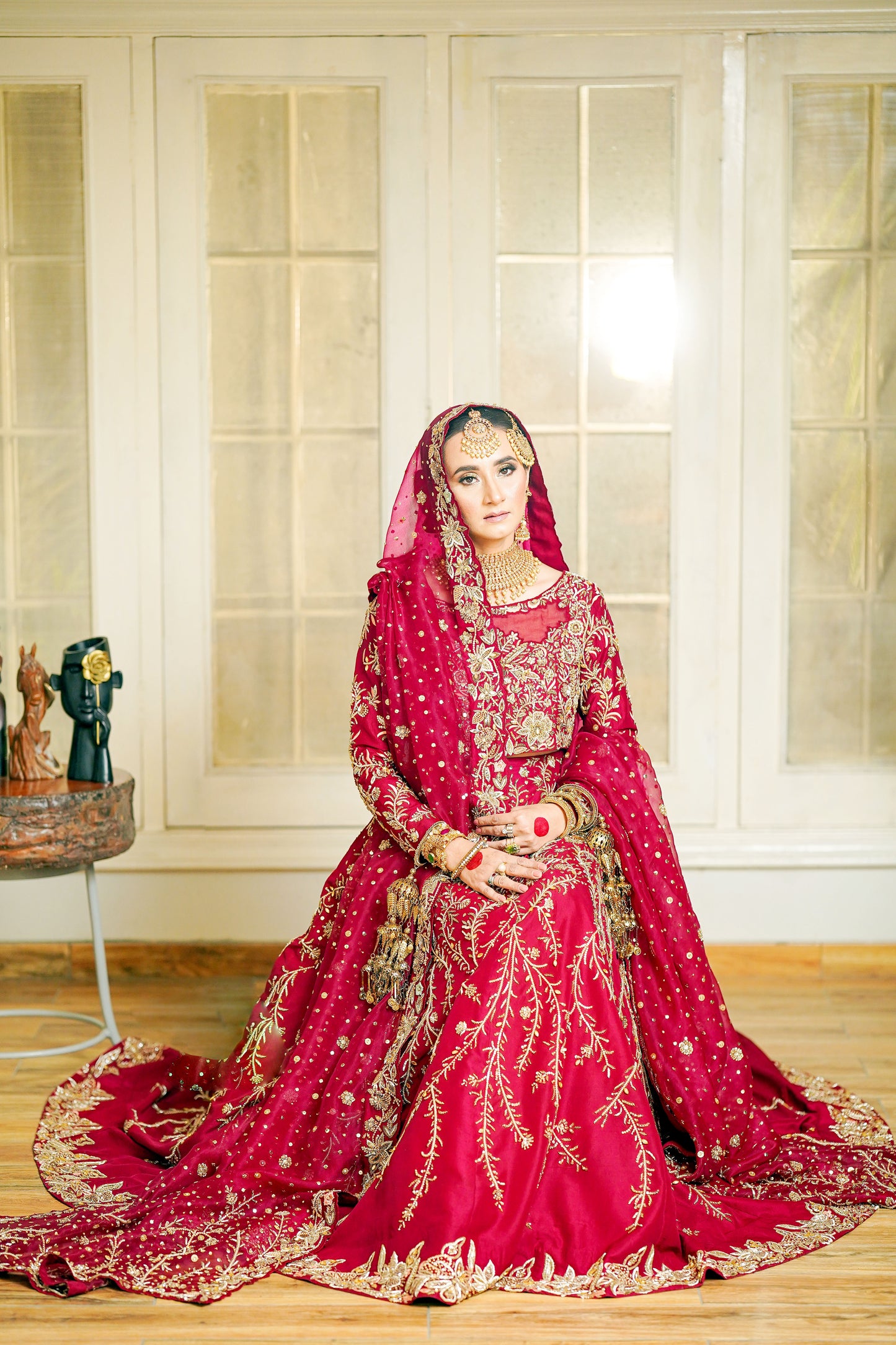 Hand-Crafted Pure Raw Silk Lehenga